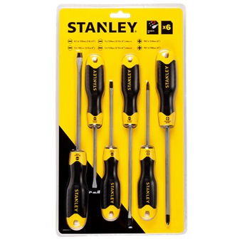 Bộ tua v&iacute;t dẹp v&agrave; bake 6 c&acirc;y Stanley STMT66672
