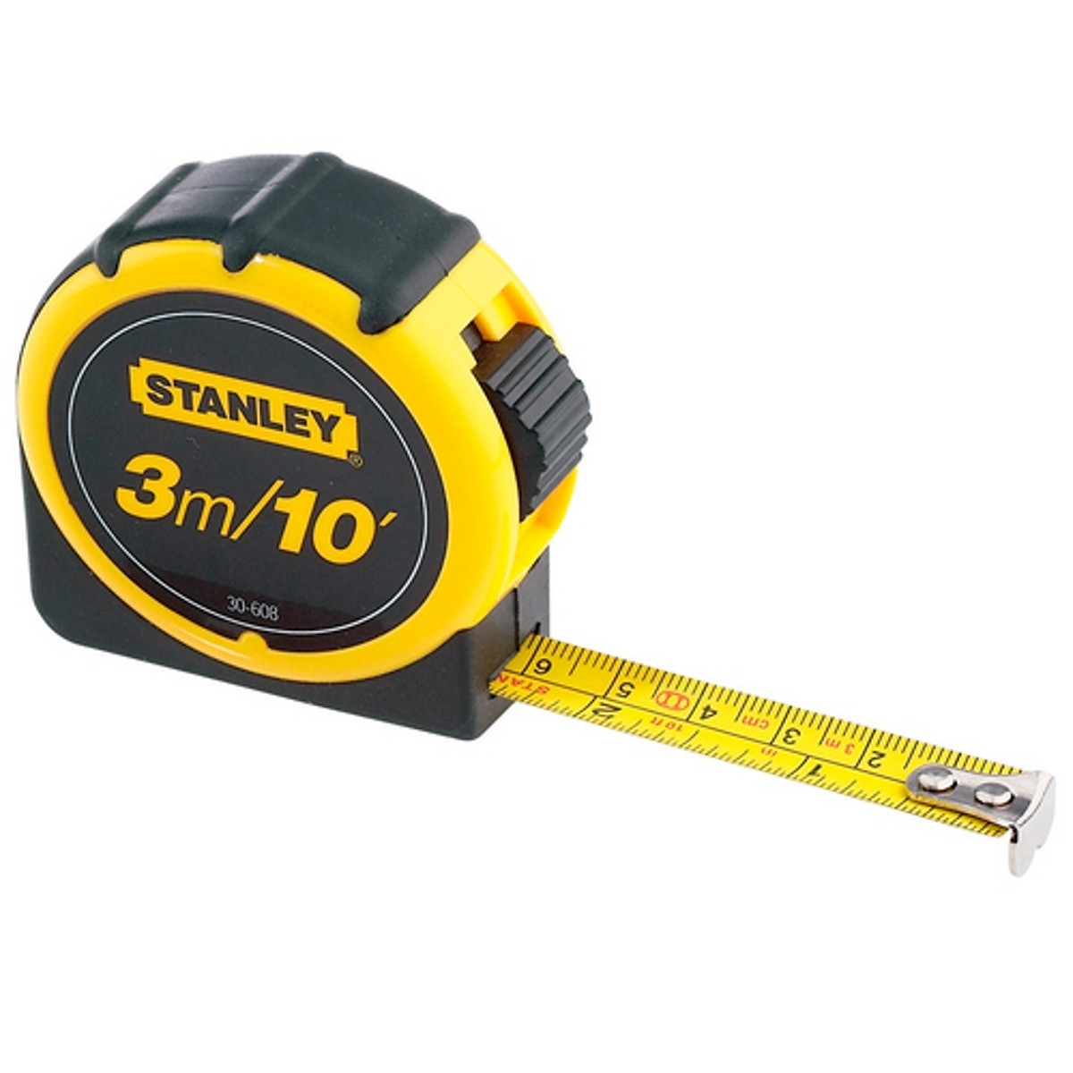 Thước cuộn th&eacute;p bọc cao su 3m Stanley 30-608L