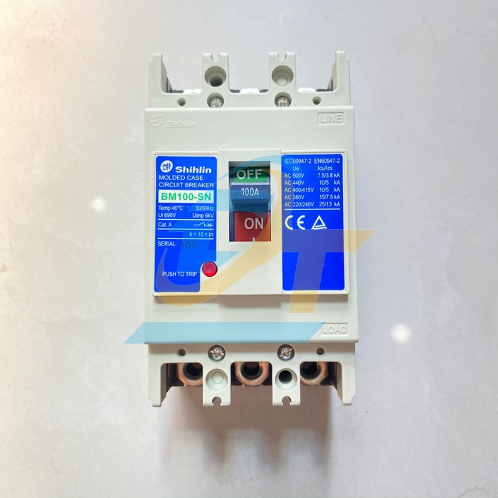 Cầu dao tự động (MCCB) 3P 100A BM-100SN 15KA Shihlin