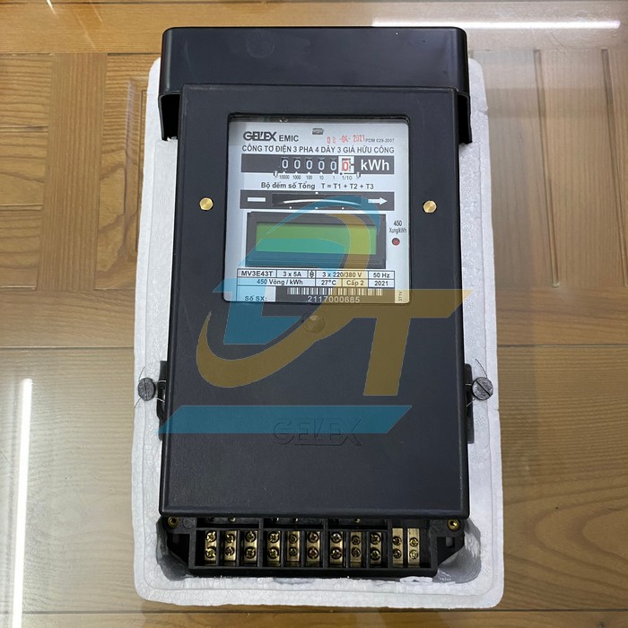 C&ocirc;ng tơ điện 3 pha 3 gi&aacute; 50(100A) Emic MV3E43T