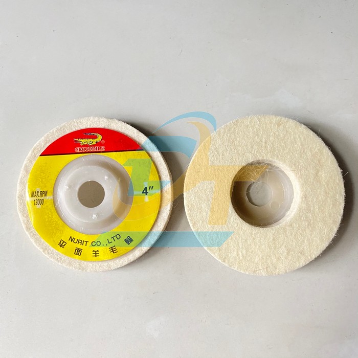 Nỉ trắng đ&aacute;nh b&oacute;ng 4"/100mm Nurit (loại mỏng)