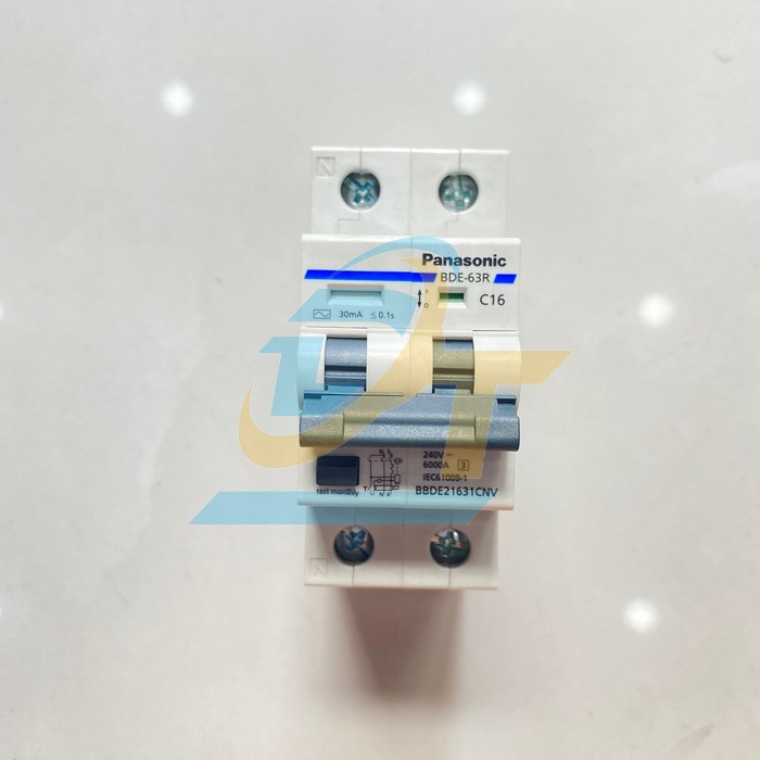 Cầu dao chống giật RCBO 2P 16A Panasonic BBDE21631CNV