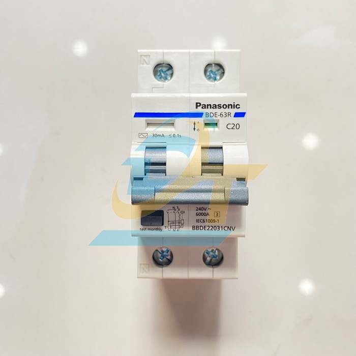 Cầu dao chống giật RCBO 2P 20A Panasonic BBDE22031CNV
