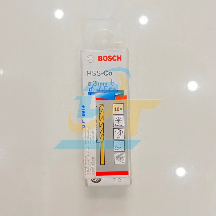 Mũi khoan inox HSS-Co 3mm Bosch 2608585876