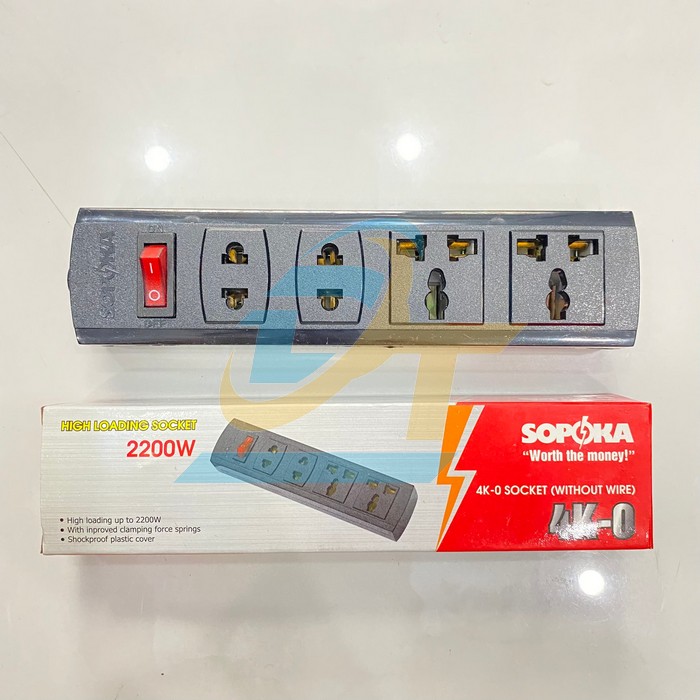 Ổ cắm chịu tải cao 2200W Sopoka 4K-0