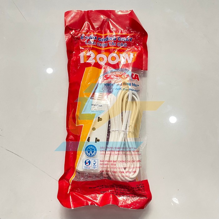 Ổ cắm chống ch&aacute;y chịu tải 1200W d&acirc;y 4.5m SOPOKA 3B5