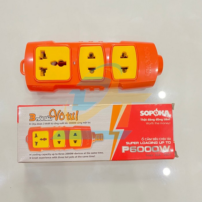 Ổ cắm c&ocirc;ng suất cao Sopoka P6000W