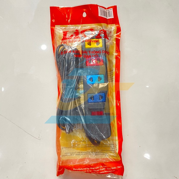 Ổ cắm điện 4 lỗ d&acirc;y 3m c&oacute; 1 c&ocirc;ng tắc LIOA 4TS3-2