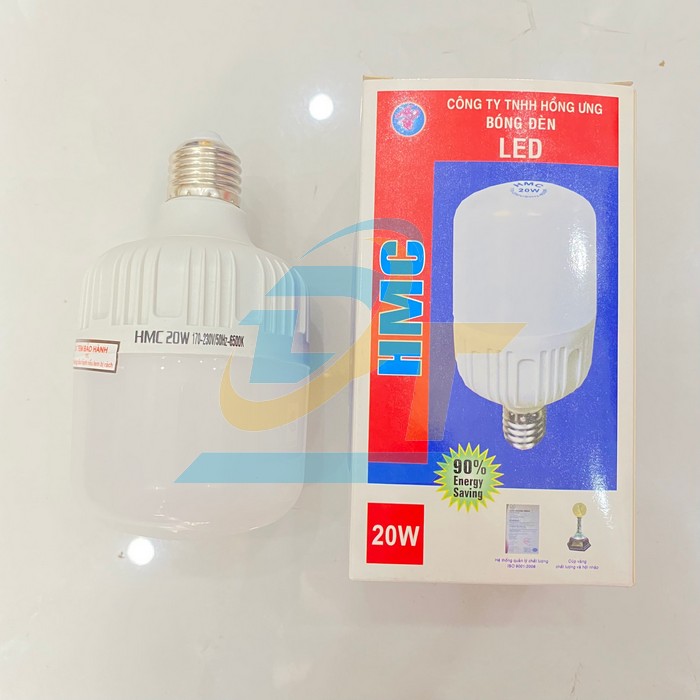 B&oacute;ng đ&egrave;n Led bulb trụ 20W E27 6500K HMC