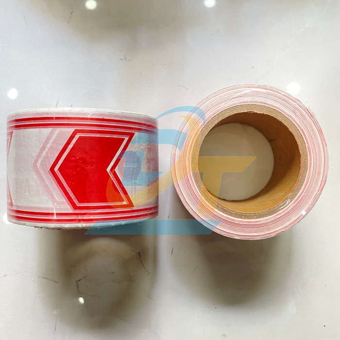 Cuộn băng r&agrave;o cảnh b&aacute;o trắng đỏ - L&otilde;i giấy