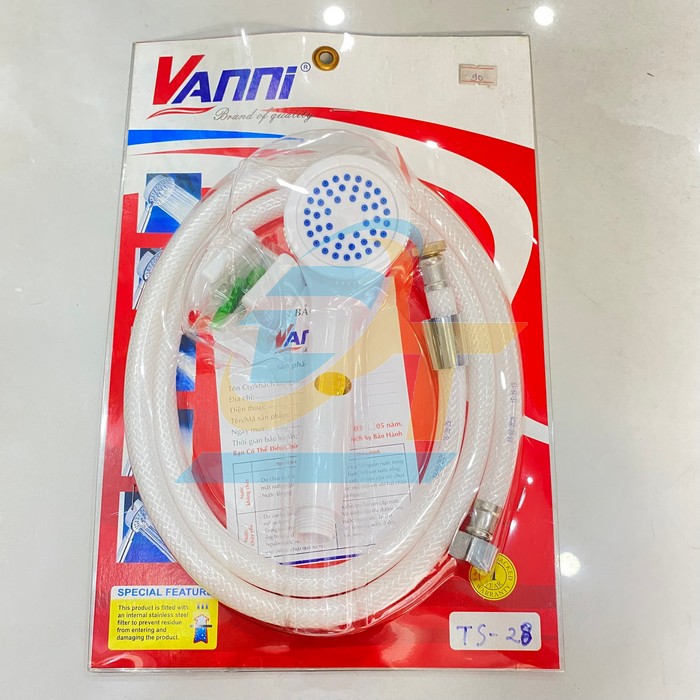 Bộ v&ograve;i sen tắm tăng &aacute;p 1 chế độ Vanni TS-28