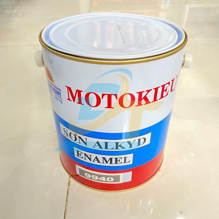 Sơn dầu Alkyd b&oacute;ng m&agrave;u x&aacute;m 9940 Motokieu