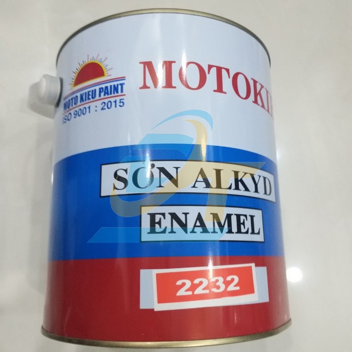 Sơn dầu Alkyd b&oacute;ng m&agrave;u cam 2232 3kg/th&ugrave;ng Motokieu