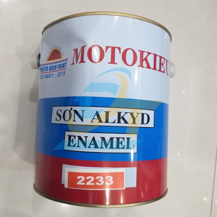 Sơn dầu Alkyd b&oacute;ng m&agrave;u đỏ 2233 Motokieu