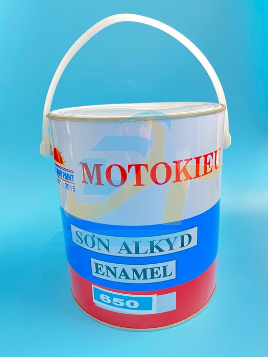Sơn dầu Alkyd b&oacute;ng m&agrave;u xanh 650 Moto Kiều