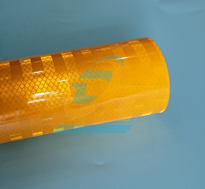 Decal phản quang tổ ong m&agrave;u v&agrave;ng khổ 1200mm