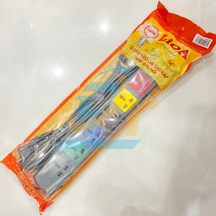 Ổ cắm điện 6 lỗ d&acirc;y 5m Lioa 6D52N