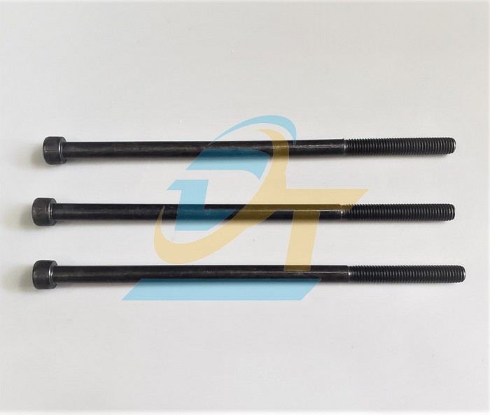 Bulong lục gi&aacute;c ch&igrave;m đầu trụ th&eacute;p đen ren lửng M8x130 (Ren 50)