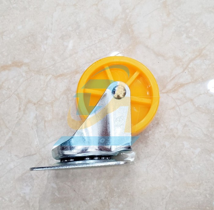 B&aacute;nh xe đẩy nhựa v&agrave;ng 6F c&agrave;ng xoay (Bộ 4 c&aacute;i)