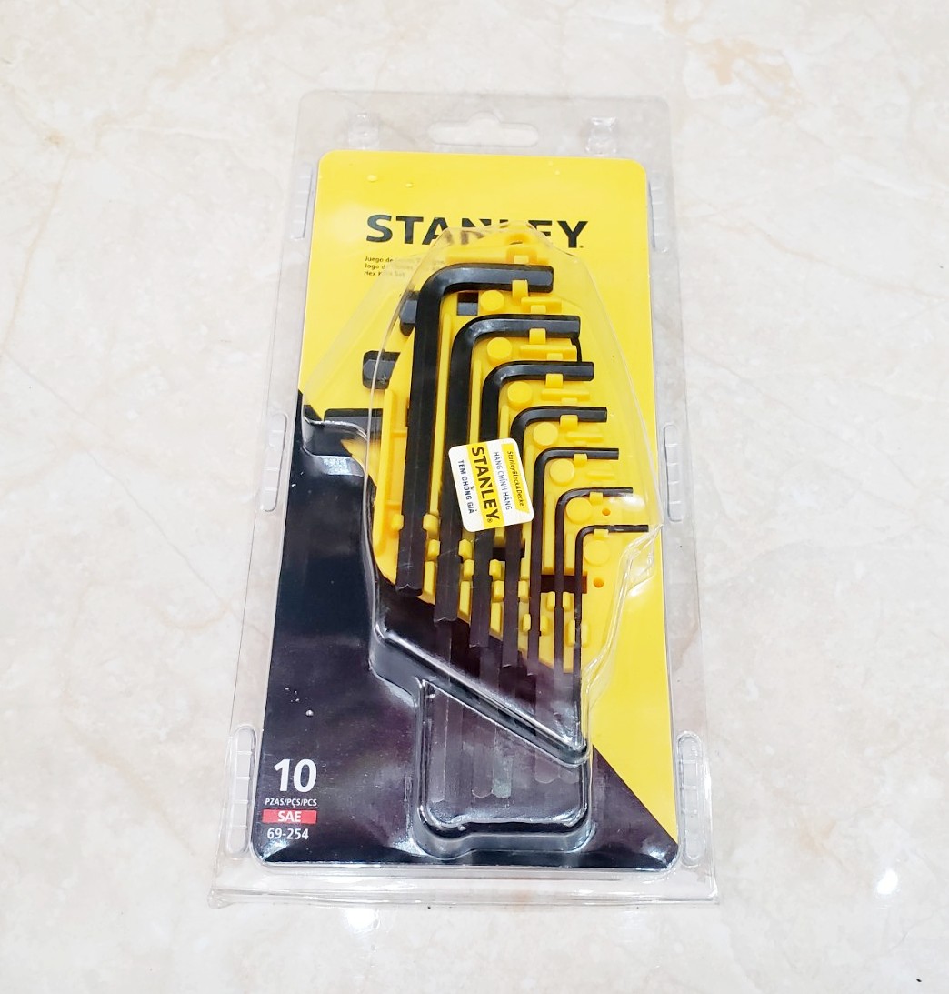 Bộ lục gi&aacute;c hệ inch 10 c&acirc;y Stanley 69-254
