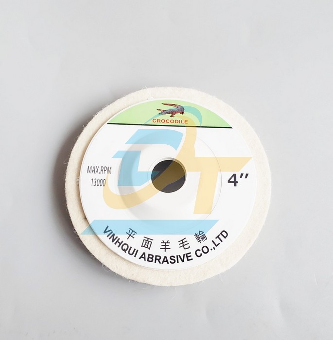 Nỉ trắng đ&aacute;nh b&oacute;ng 4"/100mm (loại d&agrave;y)