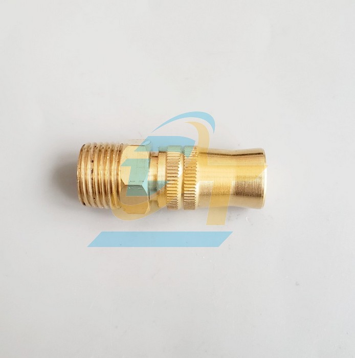 B&eacute;c phun tưới đồng thau chỉnh tia ch&acirc;n ren 21mm