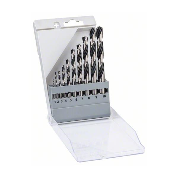 Bộ mũi khoan sắt đa năng 10 chi tiết 1-10mm Bosch 2608577348