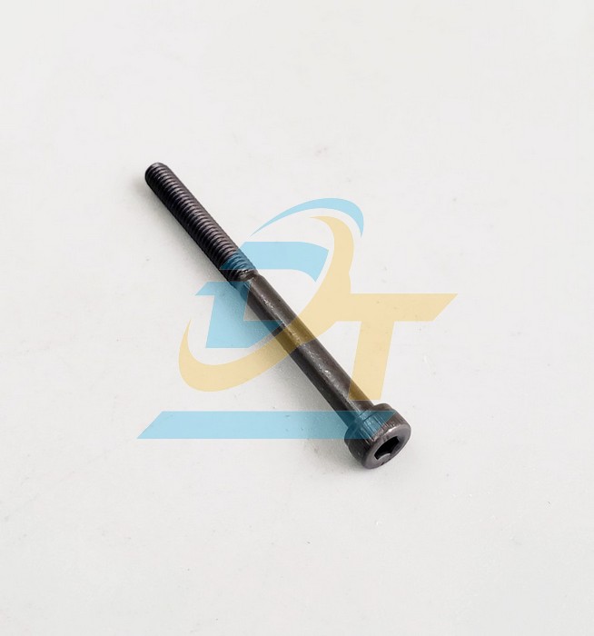 Bulong lục gi&aacute;c ch&igrave;m đầu trụ th&eacute;p đen ren lửng M4x50