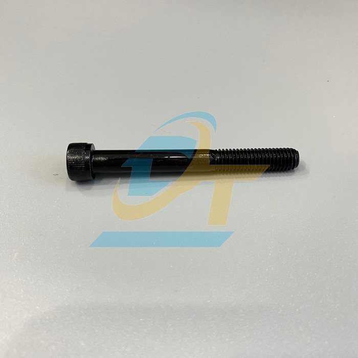 Bulong lục gi&aacute;c ch&igrave;m đầu trụ th&eacute;p đen ren lửng M14x70