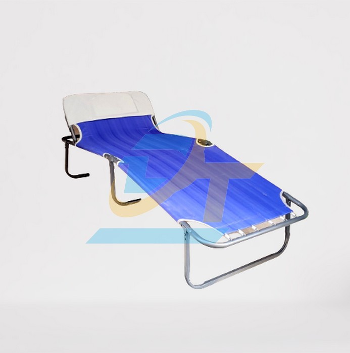 Giường xếp vải bố khung th&eacute;p 180x66x30 cm