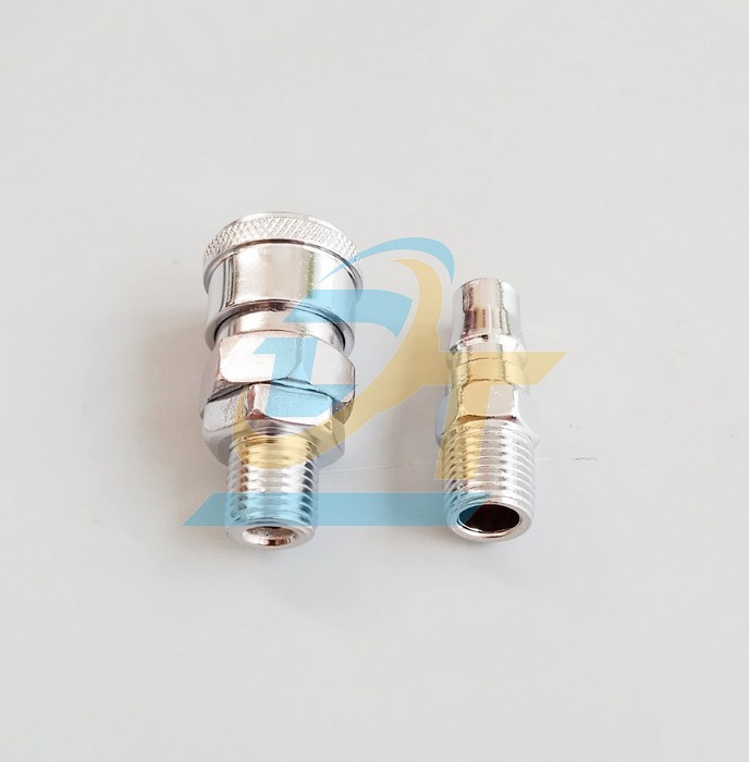 Bộ khớp nối nhanh kh&iacute; n&eacute;n SM20 + PM20 (Ren ngo&agrave;i 13 - ống 8mm)