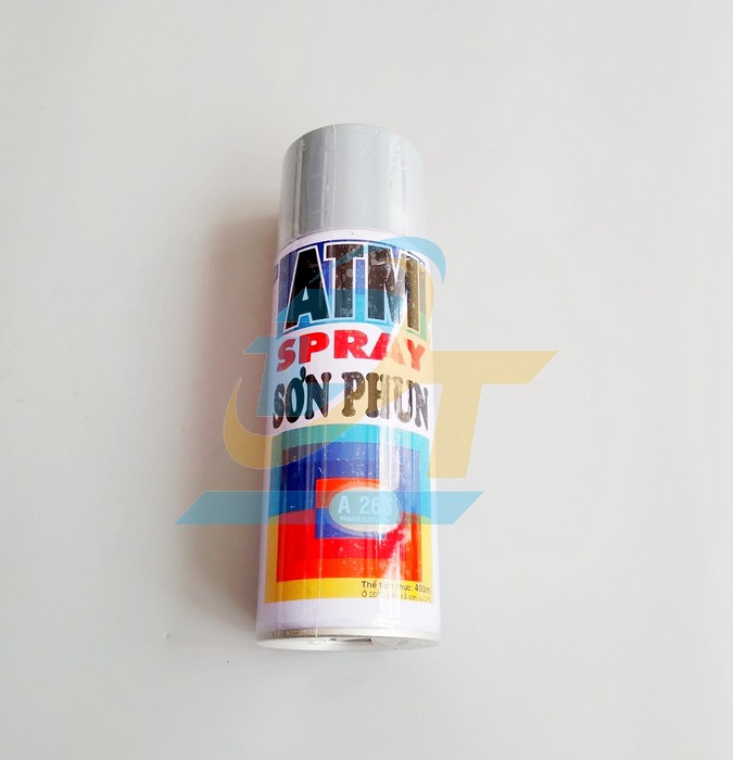 Sơn xịt ATM l&oacute;t chống rỉ s&eacute;t m&agrave;u x&aacute;m A266