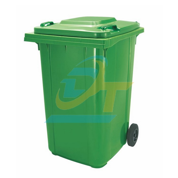 Th&ugrave;ng r&aacute;c nhựa 360 l&iacute;t c&oacute; b&aacute;nh xe 830x700x1100mm