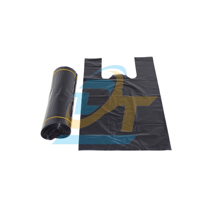 T&uacute;i nilon đen c&oacute; quai 25kg 60x90cm