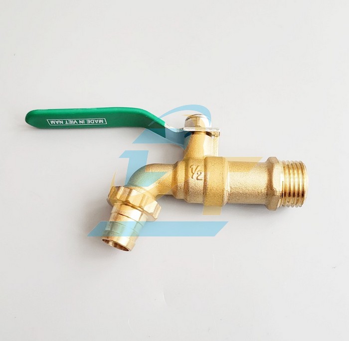 V&ograve;i vườn đồng tay gạt inox Minh H&ograve;a DN15 (phi 21)