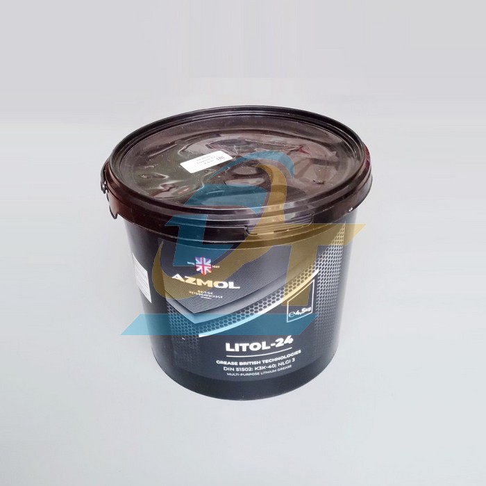 Mỡ b&ograve; chịu nhiệt Azmol LITOL-24 (Th&ugrave;ng 4.5kg)