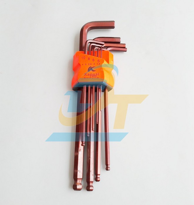 Bộ lục gi&aacute;c đầu bi 9 c&acirc;y 1.5-10mm Kapusi K-0830