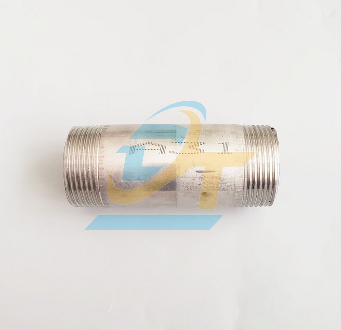 Ống 1 tấc inox 304 hai đầu ren ngo&agrave;i DN40 - Phi 49