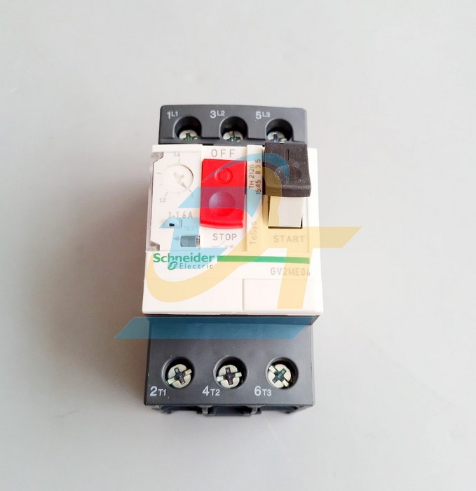 Cầu dao bảo vệ động cơ 3P 1.0-1.6A Schneider GV2ME06