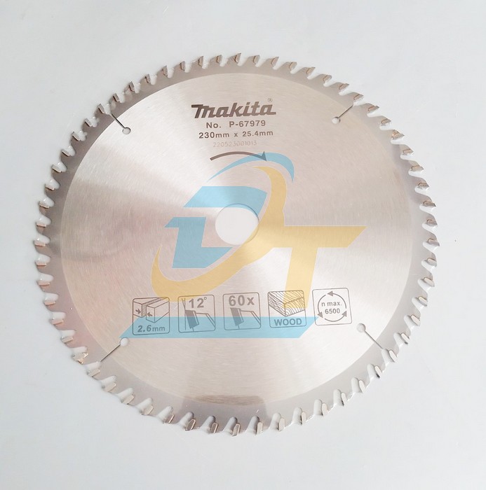 Lưỡi cưa gỗ hợp kim 60 răng 230x2.6x25.4mm Makita P-67979