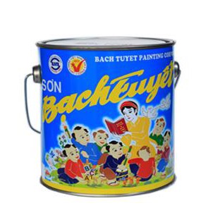 Sơn l&oacute;t Bạch Tuyết 3kg m&agrave;u đỏ