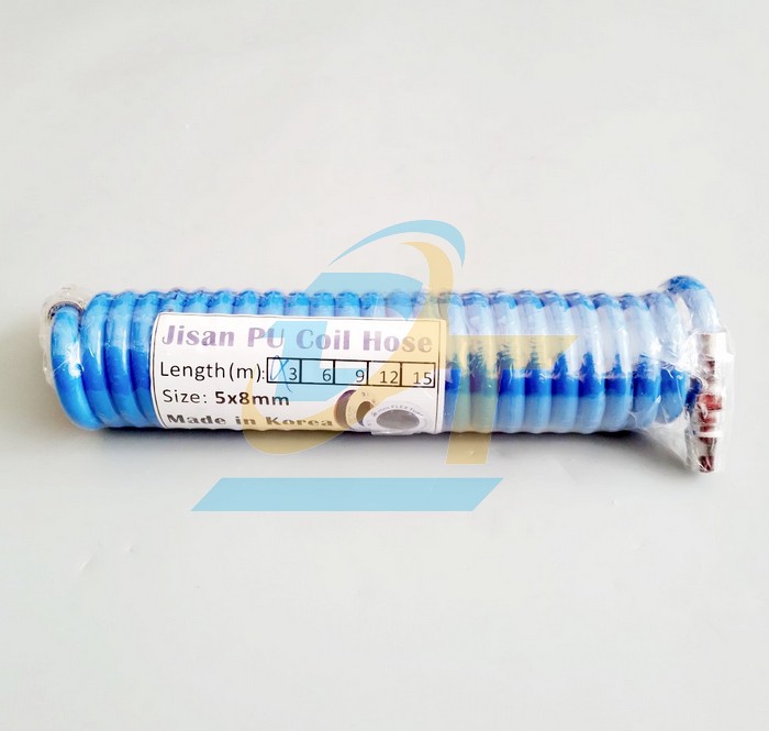 D&acirc;y hơi PU xoắn Jisan 3 m&eacute;t 8x5mm