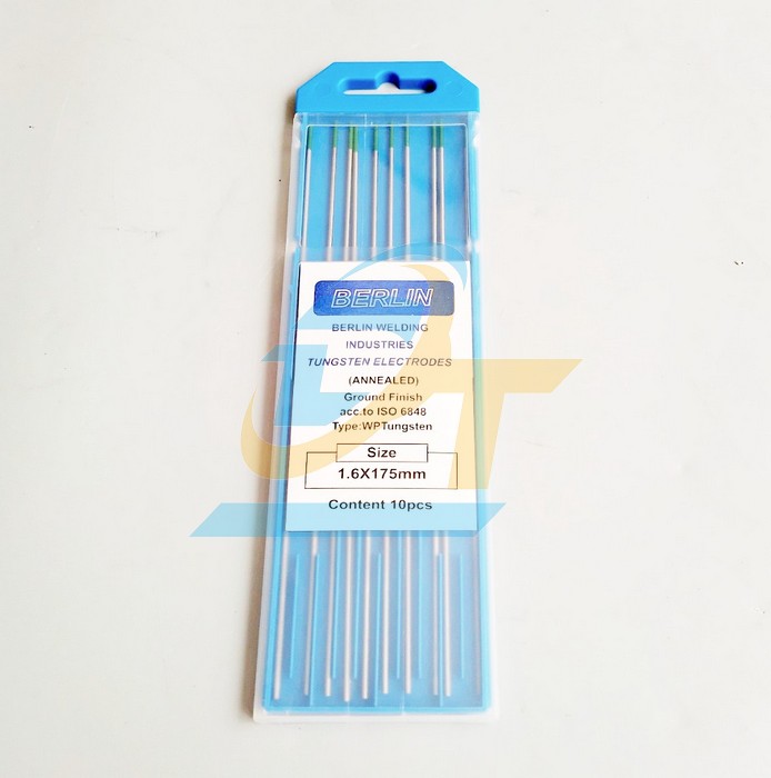 Điện cực h&agrave;n Tig (Nh&ocirc;m) Tungsten Berlin 1.6x175mm (Vỉ 10 c&acirc;y)