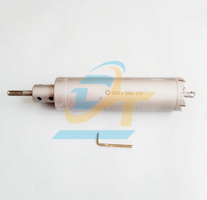 Mũi khoan r&uacute;t l&otilde;i kho&eacute;t lỗ xuy&ecirc;n tường Thắng Lợi phi 60 s&acirc;u 200mm