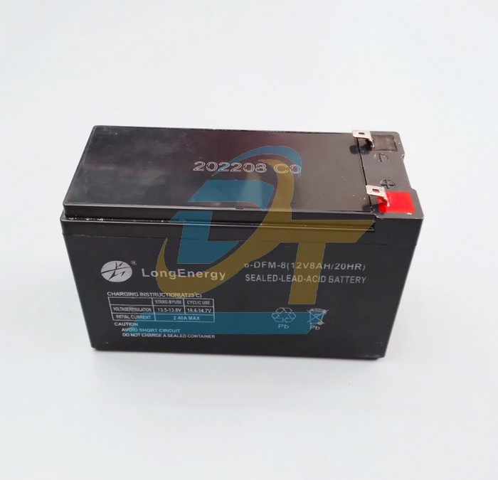 Ắc quy kh&ocirc; d&ugrave;ng cho b&igrave;nh phun thuốc trừ s&acirc;u 12V 8Ah LongEnergy 6-DFM-8