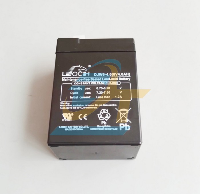 Pin ắc quy d&ugrave;ng cho c&acirc;n điện tử 6V-4.0AH Leoch DJW6-4.0