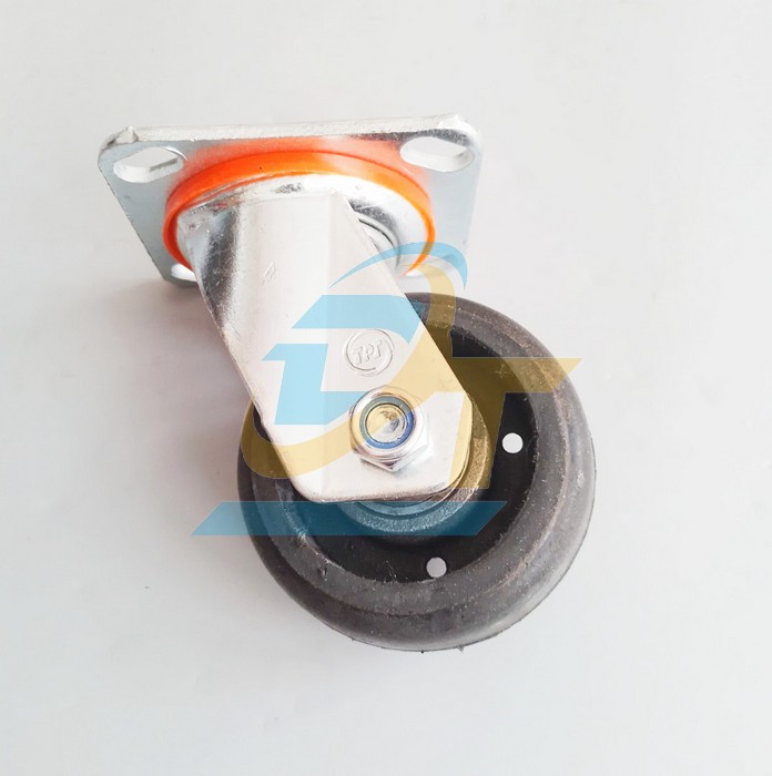 B&aacute;nh xe đẩy cao su 100x50 c&agrave;ng xoay