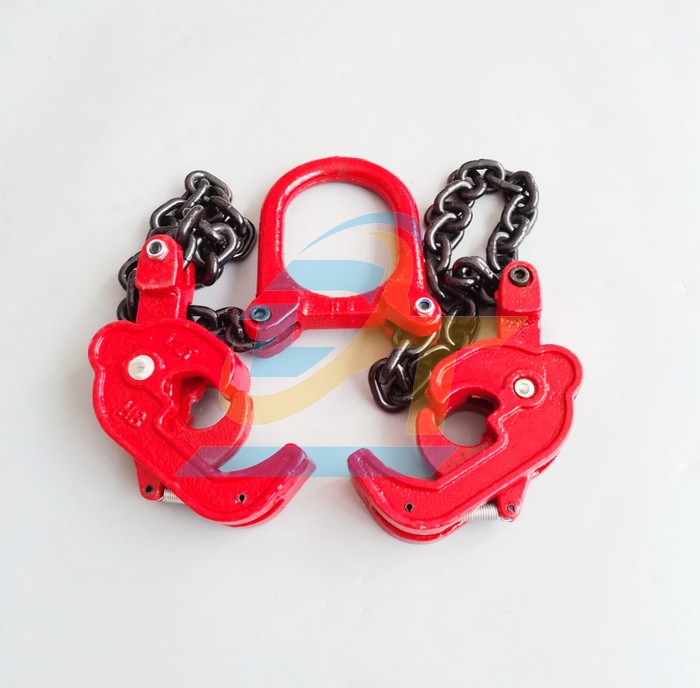 Bộ m&oacute;c x&iacute;ch cẩu th&ugrave;ng phuy 1 tấn, x&iacute;ch d&agrave;i 0.5m