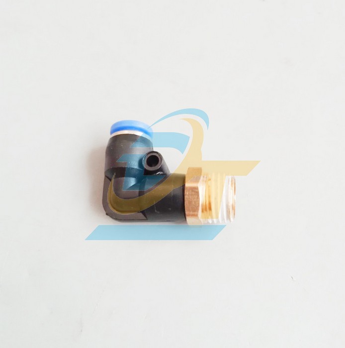 Co nối hơi chữ L phi 6mm - Ren ngo&agrave;i 13mm China PL6-02