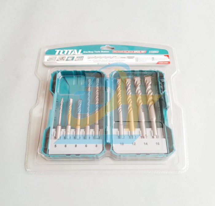 Bộ mũi khoan b&ecirc; t&ocirc;ng g&agrave;i 9 chi tiết 5-16mm Total TACSDL30901